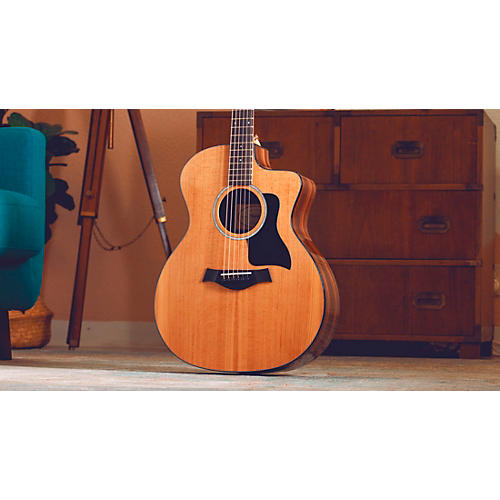 Taylor 214ce Plus Grand Auditorium Acoustic-Electric Guitar Natural - musicians--Friend