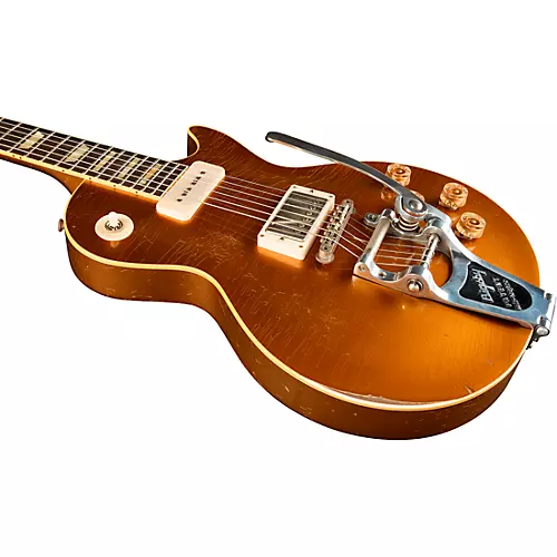 Gibson Custom M2M Murphy Lab Fifty-Five Les Paul Standard Heavy Aged Electric Guitar Double Gold - musicians--Friend