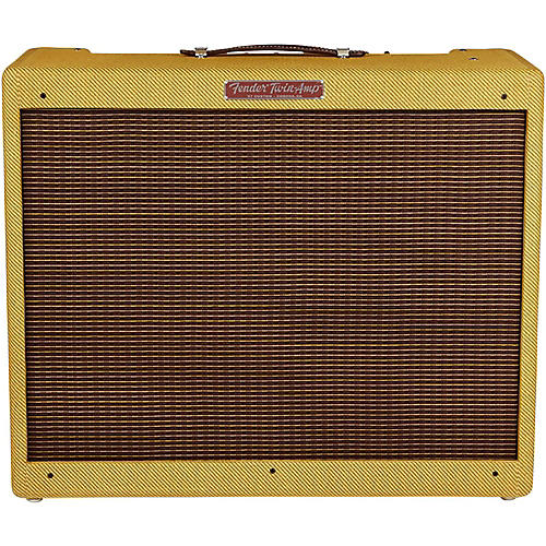 Fender '57 Custom Twin 40W 2x12 Tube Guitar Amp Lacquered Tweed - musicians--Friend