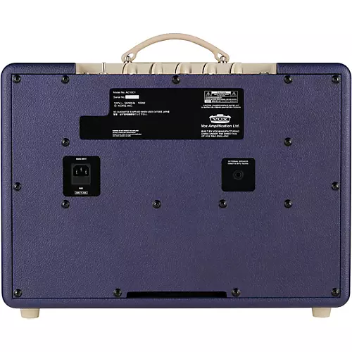 VOX AC10 Custom 10W 1x10 Limited-Edition Tube Guitar Combo Amp With KORG Pitchblack X Pedal Tuner Blue/Cream - musicians--Friend