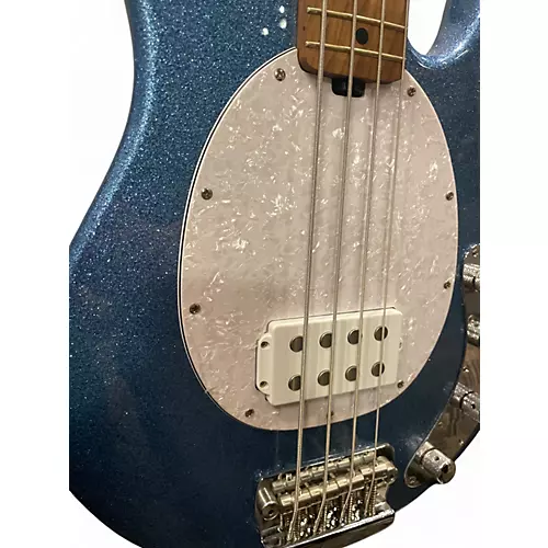 Used Sterling by Music Man Ray34 BLUE SPARKLE Electric Bass Guitar BLUE SPARKLE - musicians--Friend