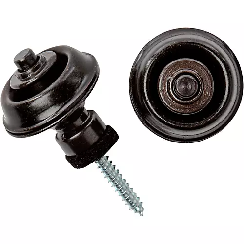 Dunlop Straplok Traditional Strap Retainer System Black - musicians--Friend