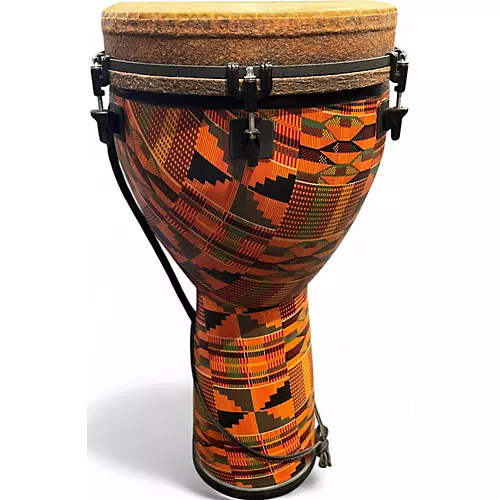 Used Remo mondo designer kintekloth 12x24 Djembe - musicians--Friend