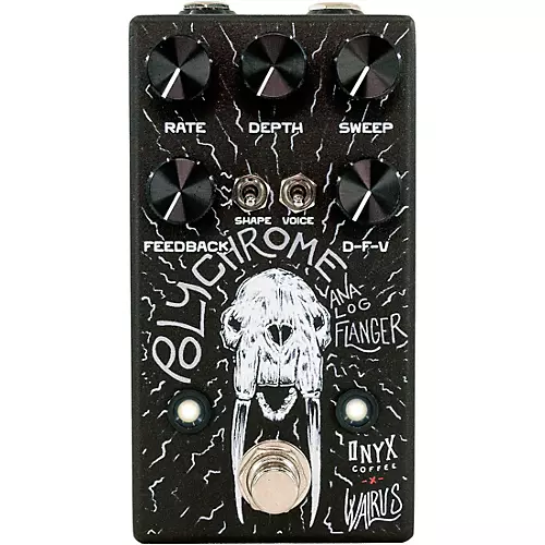 Walrus Audio Polychrome Analog Flanger Effects Pedal - Onyx Edition Black - musicians--Friend