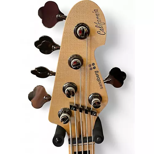 Used sandberg California TT 5 String Metallic Silver Electric Bass Guitar Metallic Silver - musicians--Friend