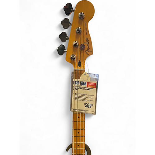Used Fender Player Precision Bass Black Electric Bass Guitar Black - musicians--Friend