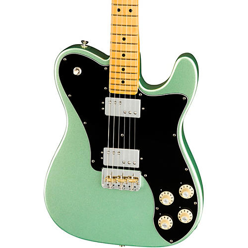 Fender American Professional II Telecaster Deluxe Maple Fingerboard Electric Guitar Mystic Surf Green - musicians--Friend