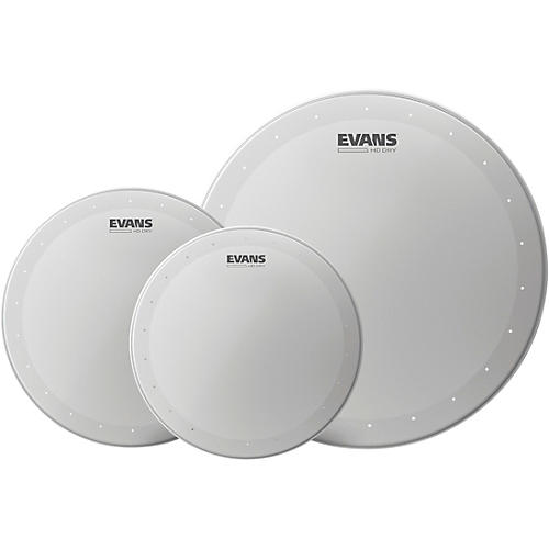 EVANS HD Dry Coated Tom Batter Drum Head Fusion Pack 10, 12, 14 in. - musicians--Friend