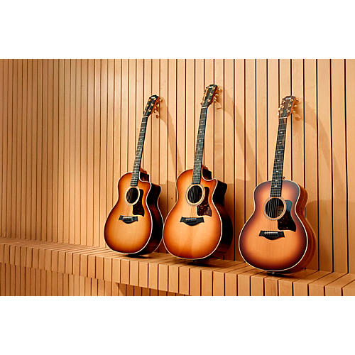 Taylor 214ce DLX Sunset Blvd Grand Auditorium Acoustic-Electric Guitar Sunset Edgeburst - musicians--Friend