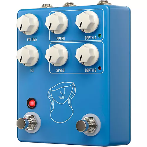JHS Pedals Artificial Blonde Madison Cunningham Artist Signature Vibrato/Modulation Tone Effects Pedal Blue Nova - musicians--Friend