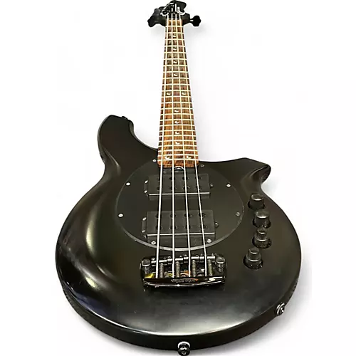 Used Ernie Ball Music Man Bongo 4 String HH Stealth Black Electric Bass Guitar Stealth Black - musicians--Friend