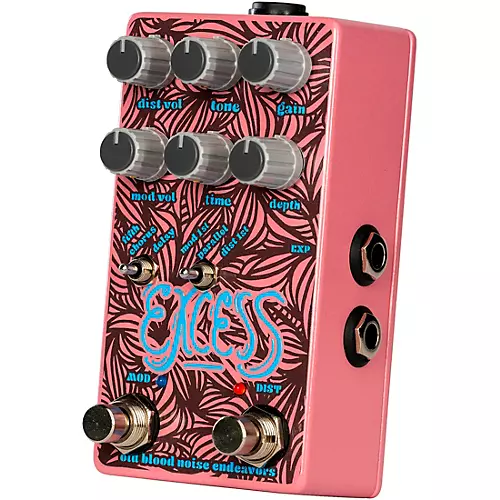Old Blood Noise Endeavors Excess V2 Modulated Distortion Effects Pedal Pink - musicians--Friend