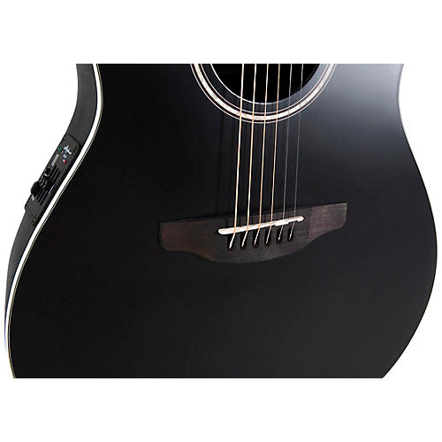 Applause AB28-5S Traditional Series Super Shallow Acoustic-Electric Guitar Black - musicians--Friend