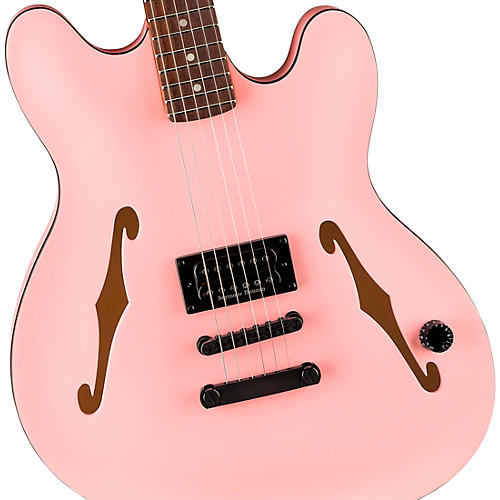 Fender Tom DeLonge Starcaster Electric Guitar Satin Shell Pink - musicians--Friend