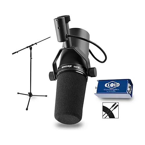 Shure SM7B with Cloudlifter CL-1 & Accessories - musicians--Friend