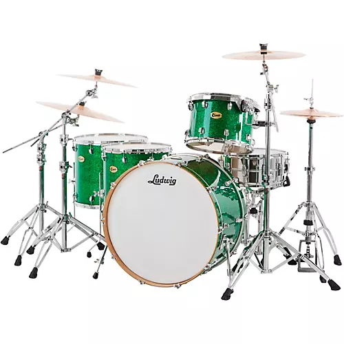 Ludwig Centennial Zep 4-Piece Shell Pack Red Sparkle - musicians--Friend