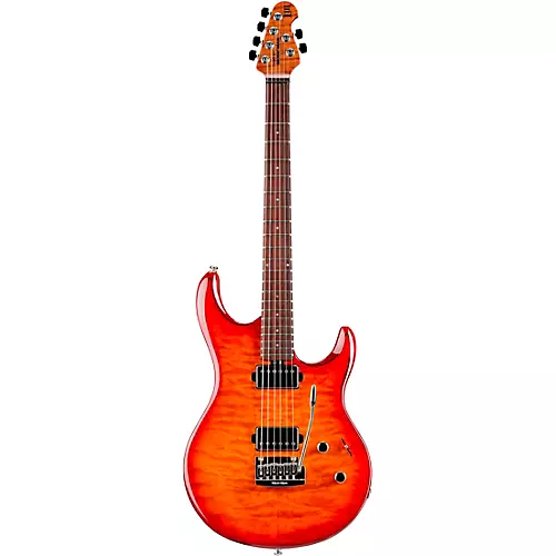 Ernie Ball Music Man Luke 3 HH Quilt Maple Top Rosewood Fingerboard Electric Guitar Cherry Burst - musicians--Friend
