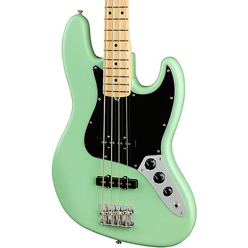 Fender American Performer Jazz Bass Maple Fingerboard Satin Seafoam Green - musicians--Friend