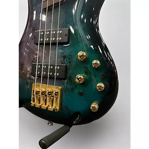 Used 2023 Ibanez SR4000E TROPICAL SEAFLOOR BURST Electric Bass Guitar TROPICAL SEAFLOOR BURST - musicians--Friend