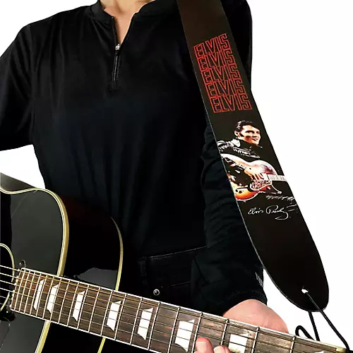 Perri's Elvis Direct To Leather 68 Comeback Guitar Strap 2.5 in. - musicians--Friend