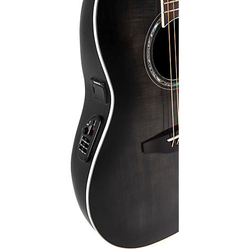 Ovation CS24P Celebrity Series Traditional Plus Mid-Depth Acoustic-Electric Guitar Nutmeg Burled Maple - musicians--Friend