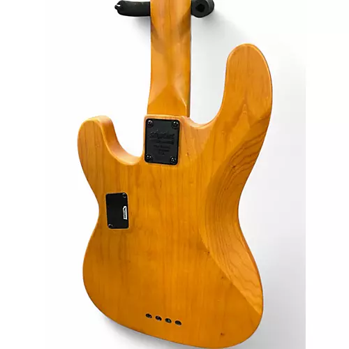 Used Schecter Guitar Research Model T NATURAL Electric Bass Guitar NATURAL - musicians--Friend