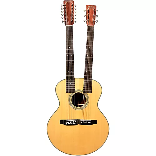 Martin Grand J-28E DN Double-Neck Acoustic-Electric Guitar Natural - musicians--Friend