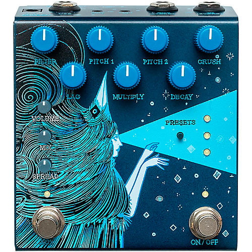 Old Blood Noise Endeavors Dark Star Stereo Soundscape Reverb Effects Pedal Pink - musicians--Friend