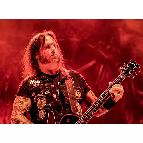 RICHTER Gary Holt Artist Series 1576GH-II Guitar Strap Black/Red 2.36 in. - musicians--Friend