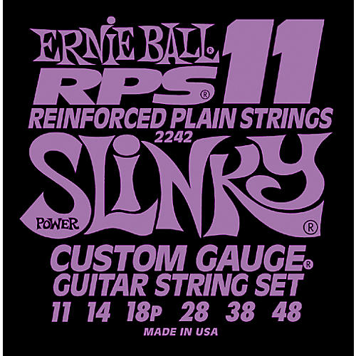 Ernie Ball 2242 Power Slinky RPS 11 Electric Guitar Strings - musicians--Friend