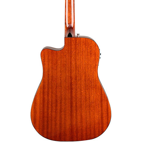 Fender CD-140SCE All-Mahogany Dreadnought Acoustic-Electric Guitar with Case Mahogany - musicians--Friend
