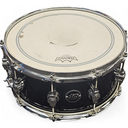 Used DW 6X14 Performance Series Snare INDIGO GLASS Drum INDIGO GLASS 13 - musicians--Friend