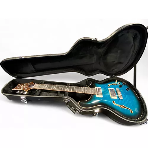 Used PRS Hollowbody II Piezo peacock blue Hollow Body Electric Guitar peacock blue - musicians--Friend