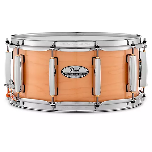 Pearl Professional Series Maple Snare Drum 14 x 6.5 in. Redburst Stripe - musicians--Friend