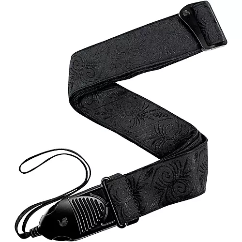 D'Addario Acoustic Quick-Release Guitar Strap, Black Swirls Black 2 in. - musicians--Friend