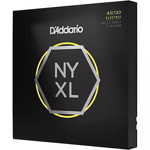 D'Addario NYXL Multi-Scale 5-String Bass Guitar Strings Regular Light (45 - 130) - musicians--Friend