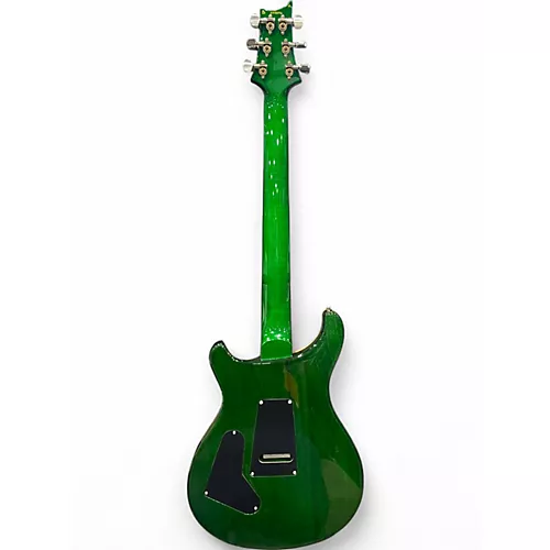Used PRS Custom 24 10 Top Floyd Emerald Green Solid Body Electric Guitar Emerald Green - musicians--Friend