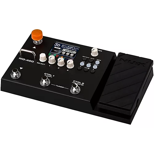 NUX MG-400 Dual DSP Modeling Guitar and Bass Effect Processor Pedal Black - musicians--Friend