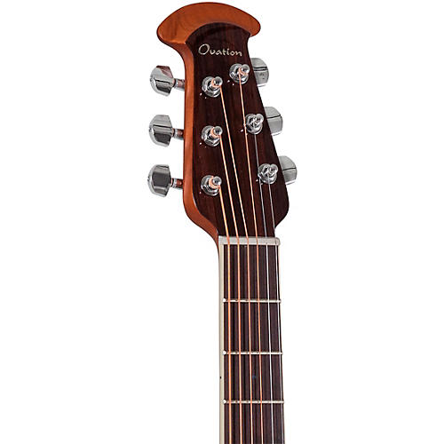 Ovation CS24P Celebrity Series Traditional Plus Mid-Depth Acoustic-Electric Guitar Nutmeg Burled Maple - musicians--Friend