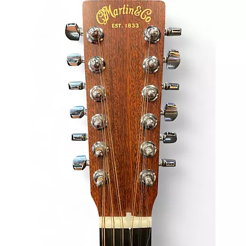 Used Martin x series 12 Natural 12 String Acoustic Electric Guitar Natural - musicians--Friend