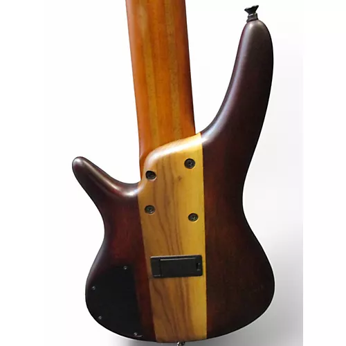 Used 2018 Ibanez SR876 Brown Topaz Burst Electric Bass Guitar Brown Topaz Burst - musicians--Friend