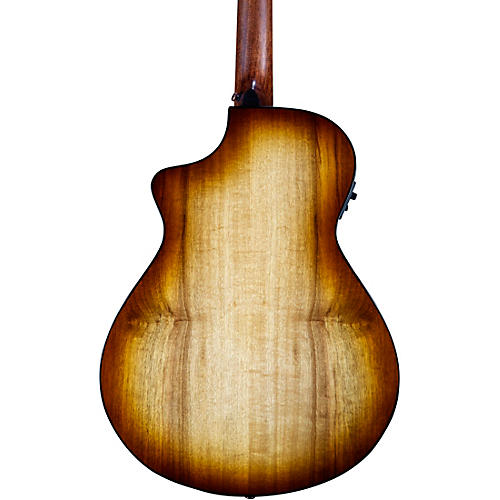 Breedlove Pursuit Exotic S CE Myrtlewood Concert Acoustic-Electric Guitar Bourbon Burst - musicians--Friend