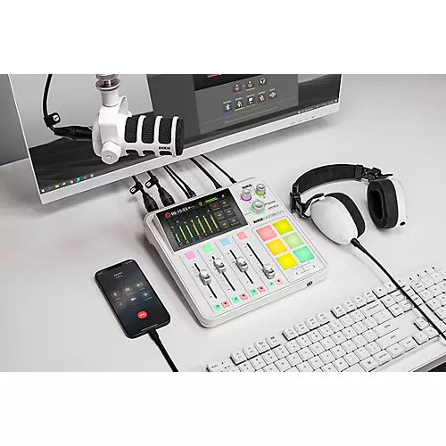 RODE RodeCaster Duo Streaming Mixer - White - musicians--Friend