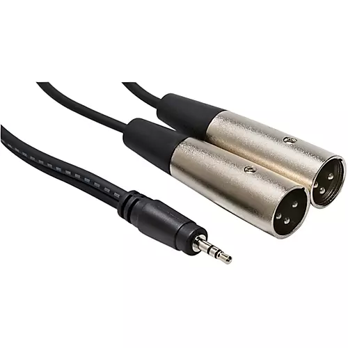 Hosa CYX403M 3.5mm Male TRS to Dual XLR Male Stereo Breakout Y-Cable 3 m - musicians--Friend