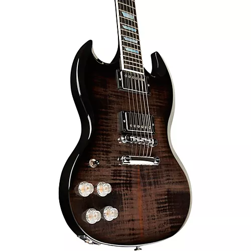 Gibson SG Modern Left-Handed Electric Guitar Trans Black Fade - musicians--Friend