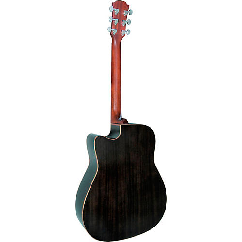 Yamaha A-Series A1M Cutaway Dreadnought Acoustic-Electric Guitar Transparent Black - musicians--Friend