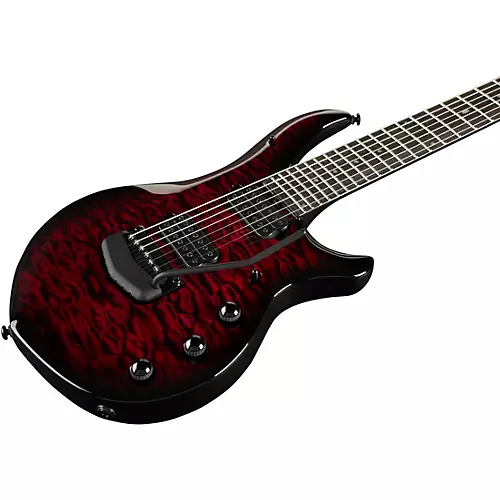 Ernie Ball Music Man John Petrucci BFR Majesty 7 Quilt Top 7-String Electric Guitar Red Nebula - musicians--Friend