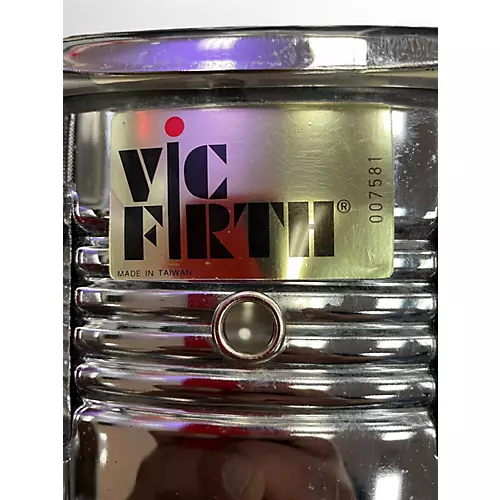 Used Vic Firth 14in V6705 SNARE Chrome Drum Chrome 33 - musicians--Friend