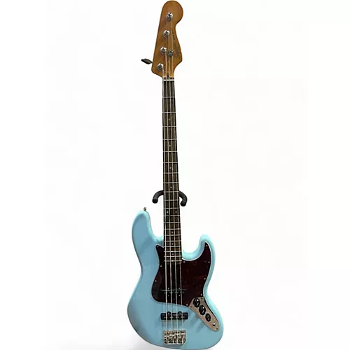 Used Squier Classic Vibe 1960S Jazz Bass Daphne Blue Electric Bass Guitar Daphne Blue - musicians--Friend