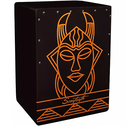 Sawtooth Harmony Series Hand-Stained Spirit Design Compact Size Cajon With Carry Bag - musicians--Friend